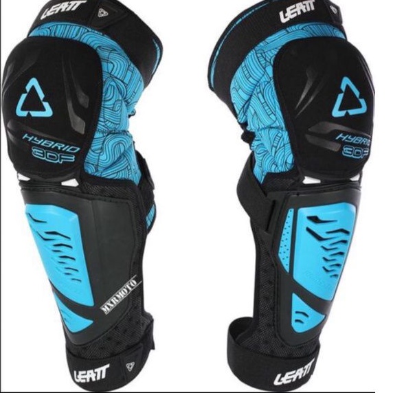 Deker Lutut LEATT panjang Knee Protector leat 3DF Hybrid Long trabas turing downhill motocross trail hybird