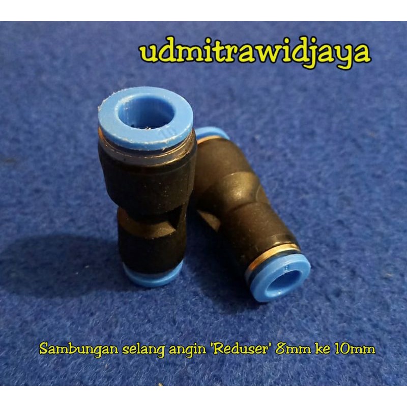 Fitting Reducer - XPG8-6(8mmx6mm) - Lurus Sambungan Selang “XCPC” sambungan selang angin 4mm 6mm 8mm 10mm 12mm reduser selang klakson telolet neple angin over selang selang pu angin hight pressure fitting phneumatic reduser 4mm ke 6mm spg 8-12 xpg xcpg