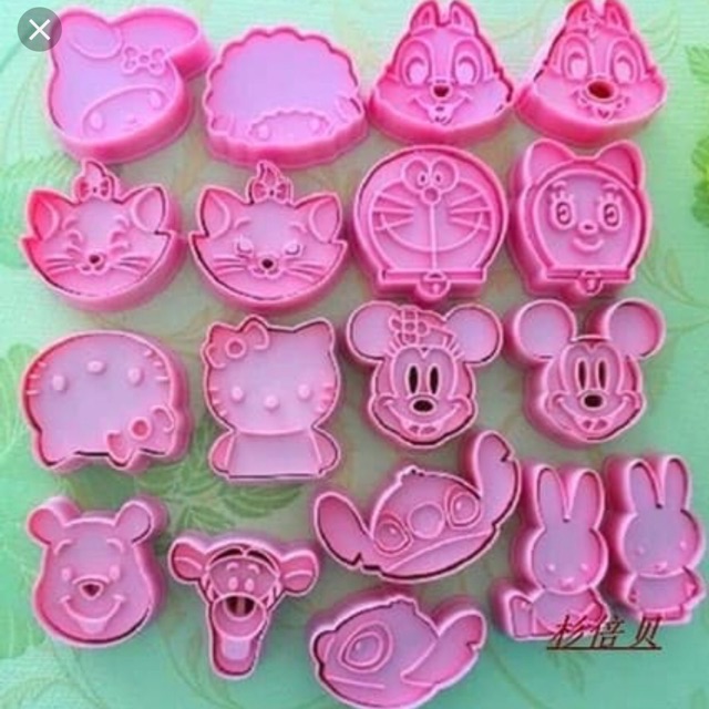 

Cookies cutter 2 in 1 karakter