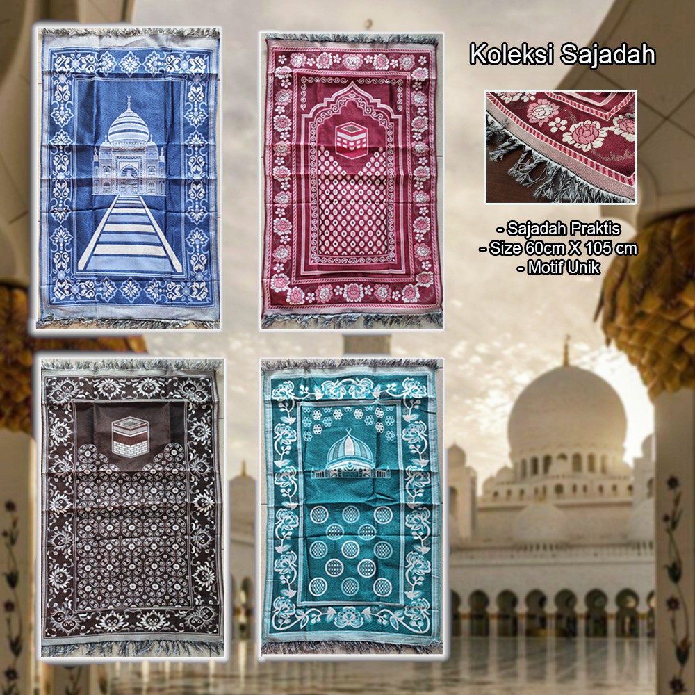Sejadah / Sajadah Turkey Tipis Travel Rumbai - (Perpiece)