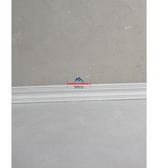 Beli cepaat--List gypsum polos 7 cm / List profil plafon gipsum murah