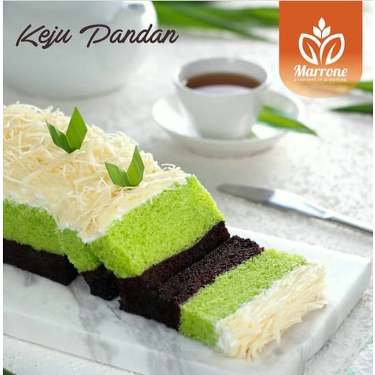 

Brownis Kukus Chese Pandan Ganache Series
