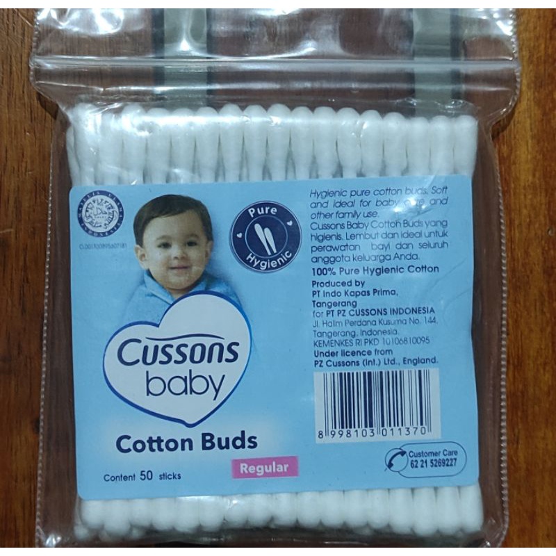 Cussons Baby Cotton Buds Extra Fine Isi 50 &amp; 100 / Reguler / Pembersih Telinga Anak  &amp; Dewasa