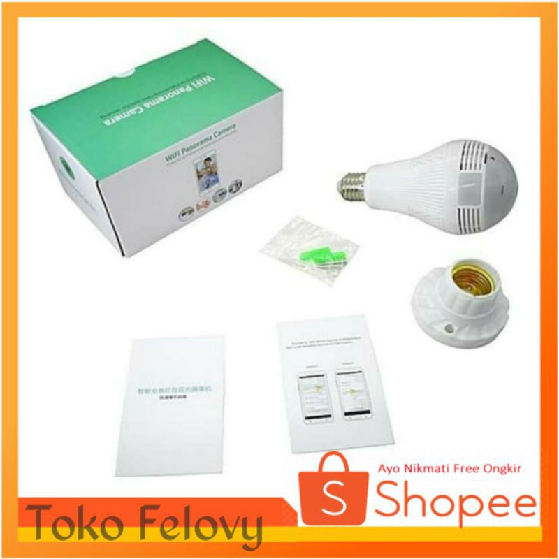 Cctv lampu bohlam wifi ipcamera kamera