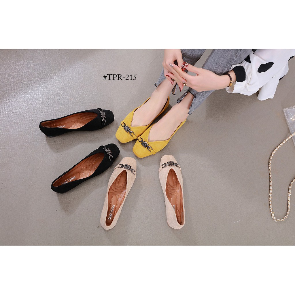 CK02 Louis Vuitton Upper Case Flat Shoes 50676 / TPR-215 SEPATU IMPOR