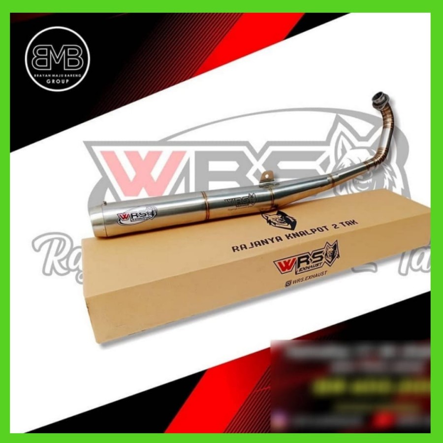 Knalpot Standar Racing Rx-king bahan Stanlis, Wrs Exhaust Original - rx King