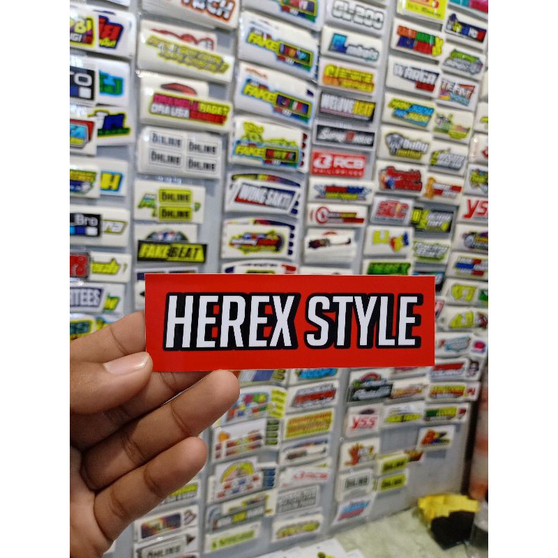 herex style sticker printing sticker racing brand