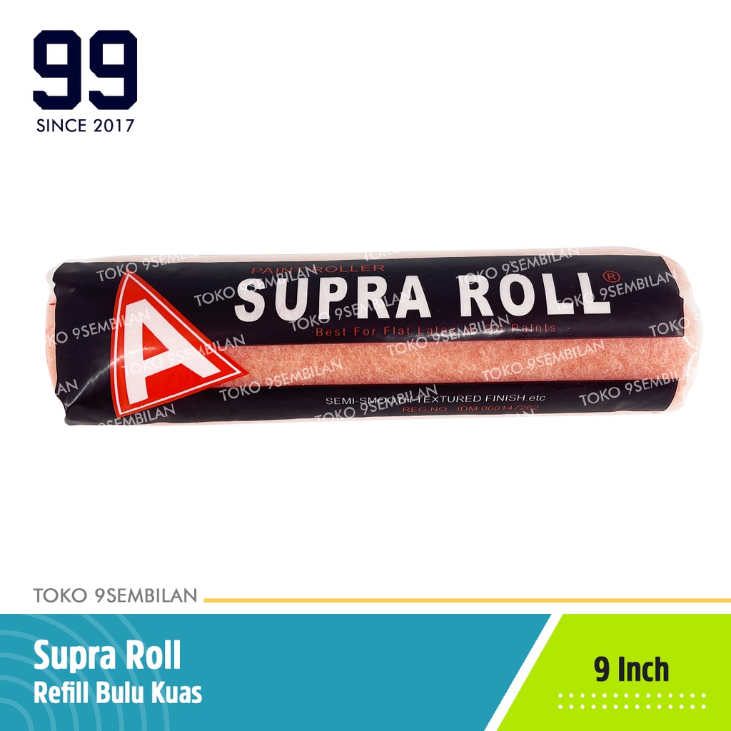 Jual Supra Roll Refill Bulu Copot Inch Kuas Cat Tembok Minyak Shopee Indonesia