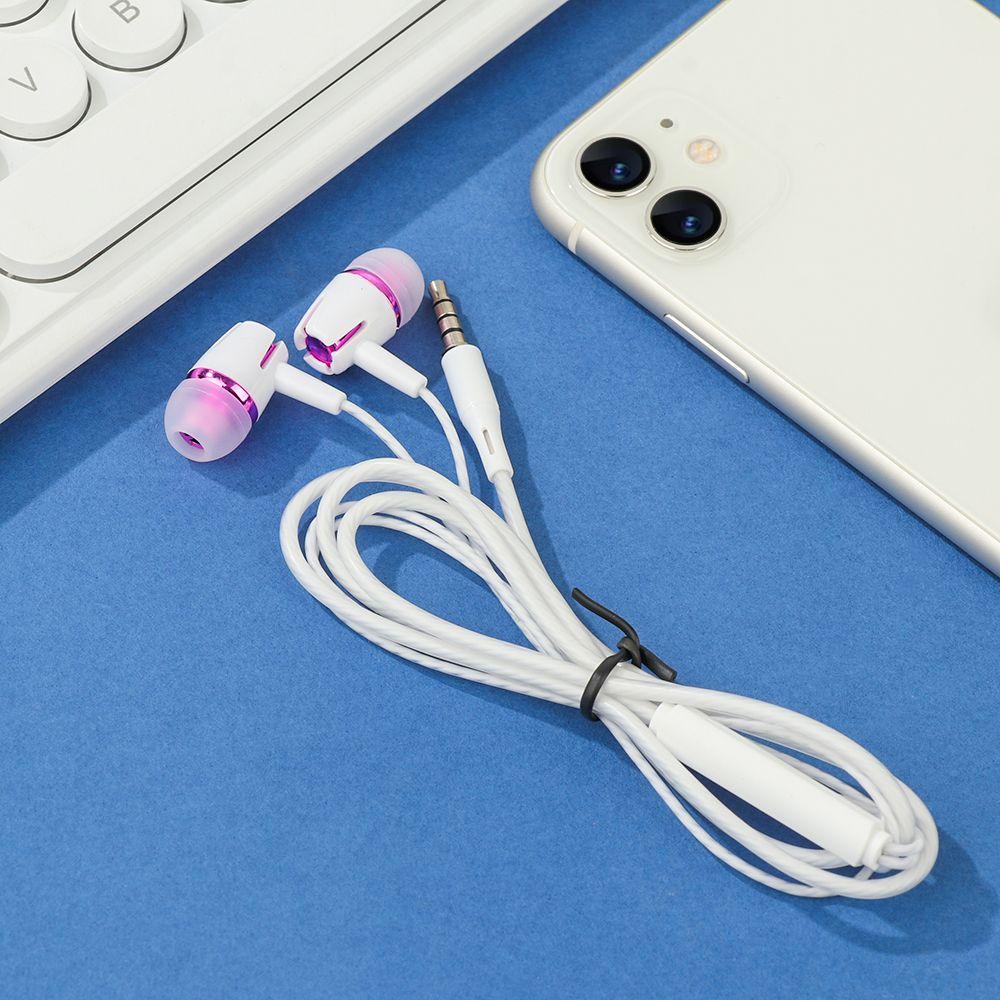 TOP Headphone Kabel Kontrol Volume Dengan Earphone Wire-Controlled Mikrofon