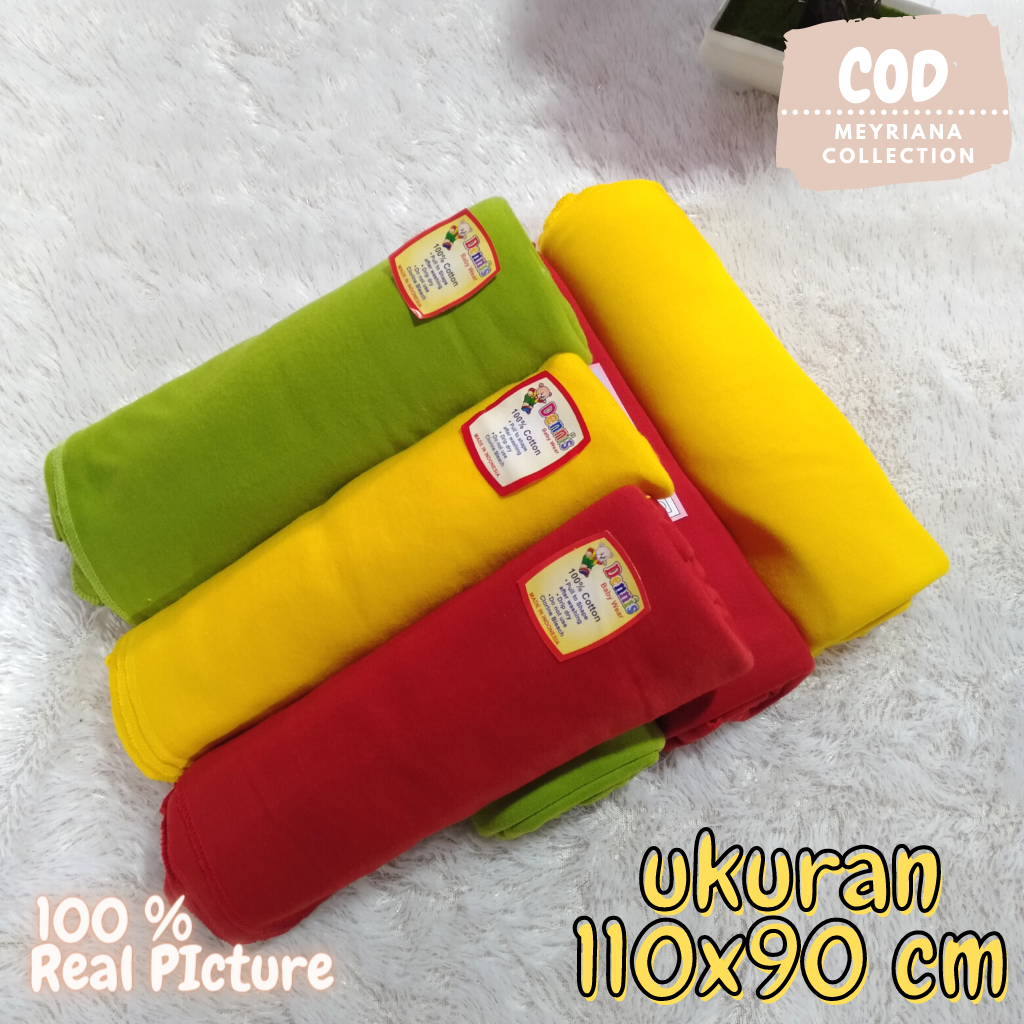 3 PCS Bedong Bayi Pernel Bayi Baru Lahir Rainbow Soft SNI Meyriana Collection