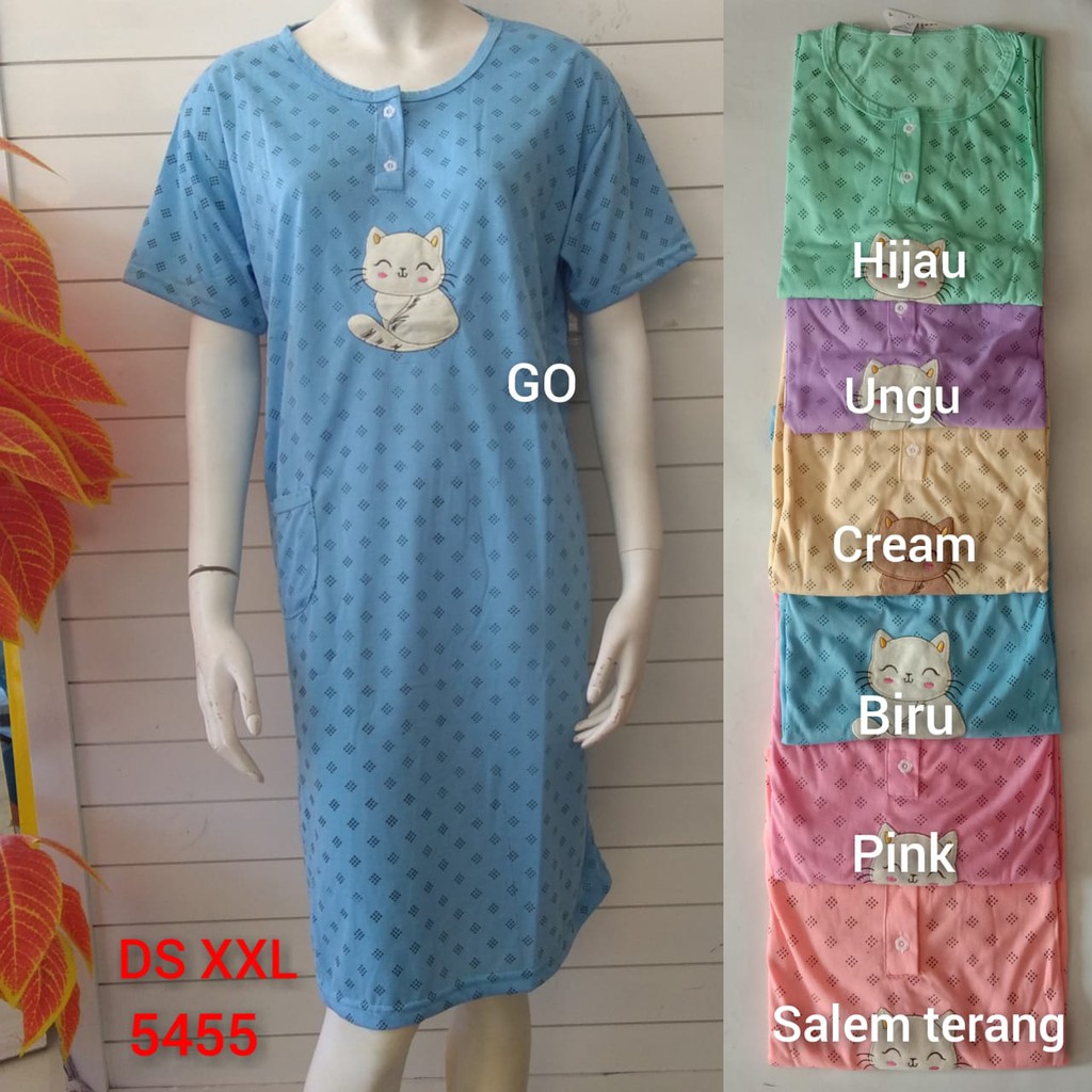 gos A DASTER BOBO JUMBO Pakaian Wanita Casual Santai Motif Busui Baju Tidur