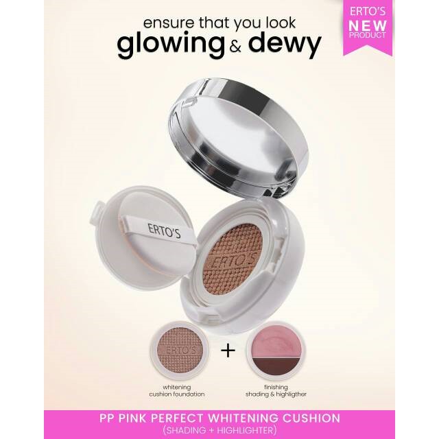 ERTOS PP Pink Perfect Whitening Cushion Shading &amp; Highlighter