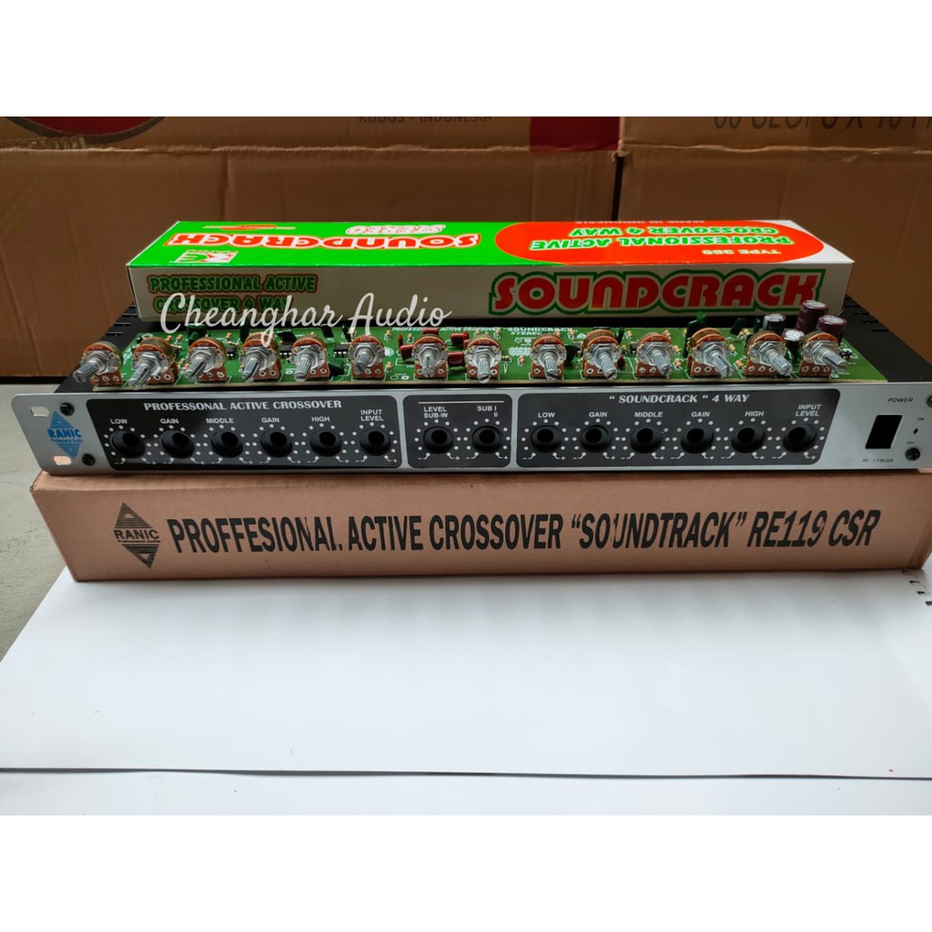 aktif crossover soundcrack 4 way plus box