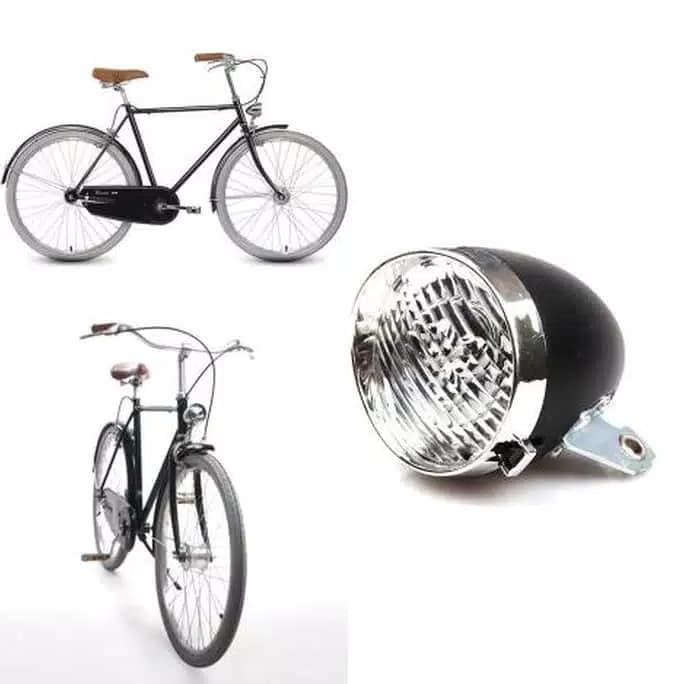 IREADYl Lampu Depan Sepeda LED Model Klasik / Ontel / Vintage IBDLl