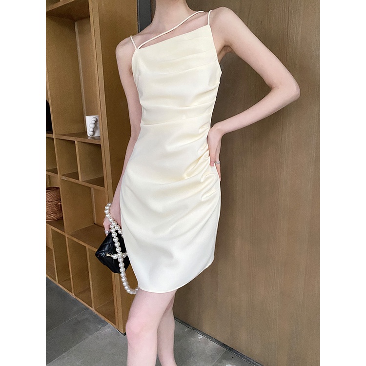 【Vanessa】French Cathy Bodycon Mini Off Shoulder Dress 7133 (S-L)