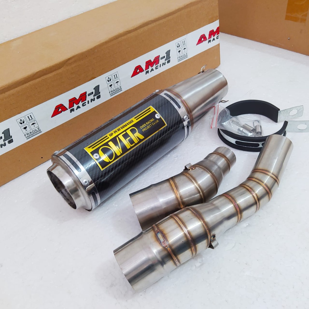 Kenalpot Knalpot Slip On Pipa Sambungan Over Racing Gp M1 Japan Cb 150 R All New Cbr 150 R 150r Face