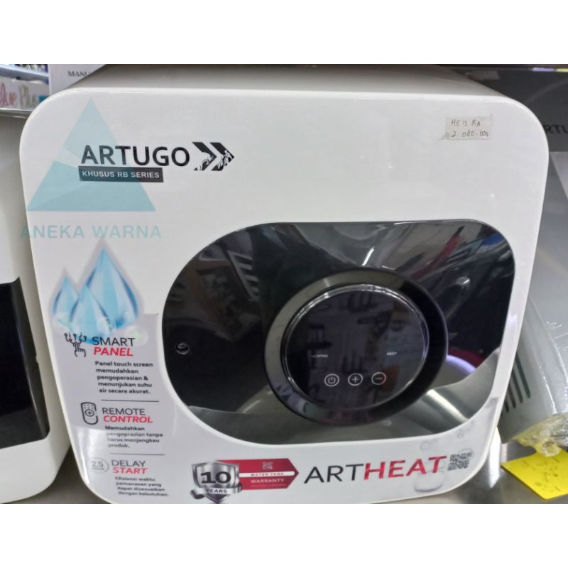 Jual ARTUGO ELECTRIC WATER HEATER HE 15 RA REMOTE CONTROL 15L
