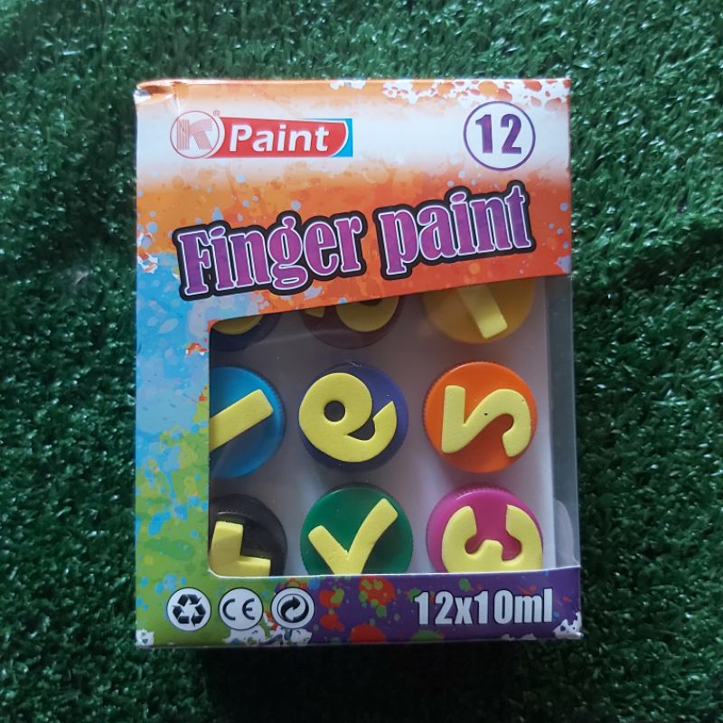 

Finger paint for kids 12 color/finger paint/cat air/cat tangan