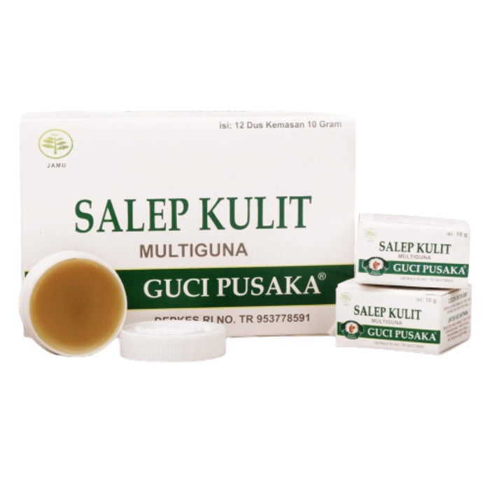 GUCI PUSAKA SALEP KULIT MULTIGUNA 10 GRAM KEMASAN SATUAN