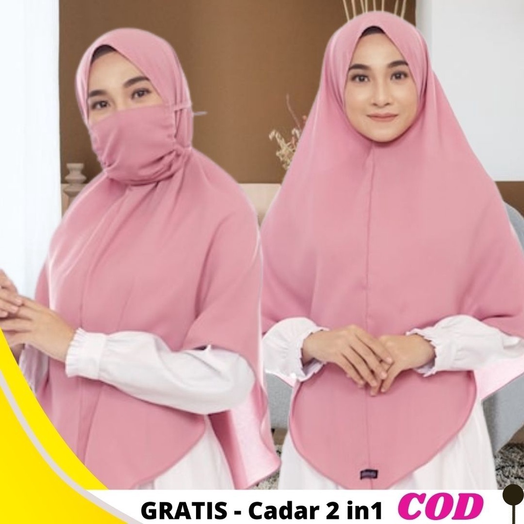 Hijab Jilbab Khimar Kerudung Krudung Kudung Instan Instant Syari Syar'i Simpel Simple Thalica Non Pe