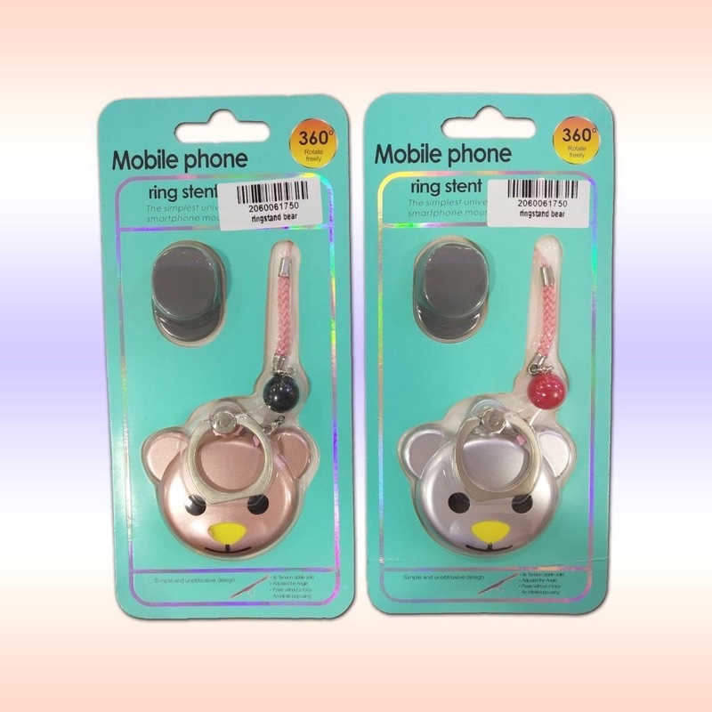 RING STAND VIBOX BEAR 360 ORIGINAL MOBILE PHONE PROMO MITRA