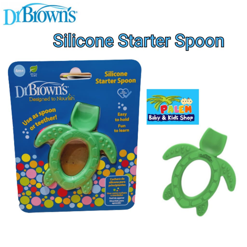 Dr Brown's - Silicone Starter Spoon TURTLE/Sendok silicone tf013