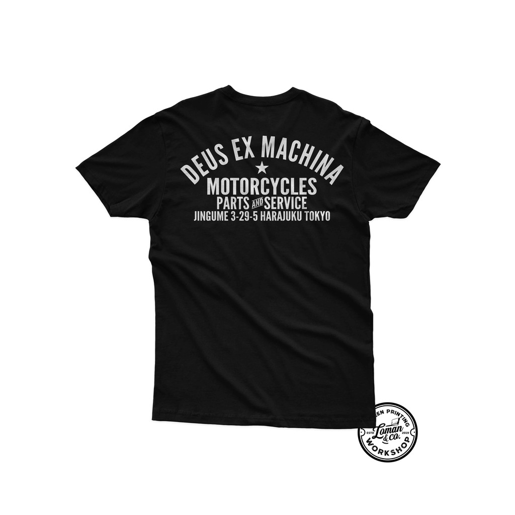 Kaos DEUS EX MACHINA JINGUME HARAJUKU TOKYO | Kaos Deus Murah Motorcycles Bali Indonesia