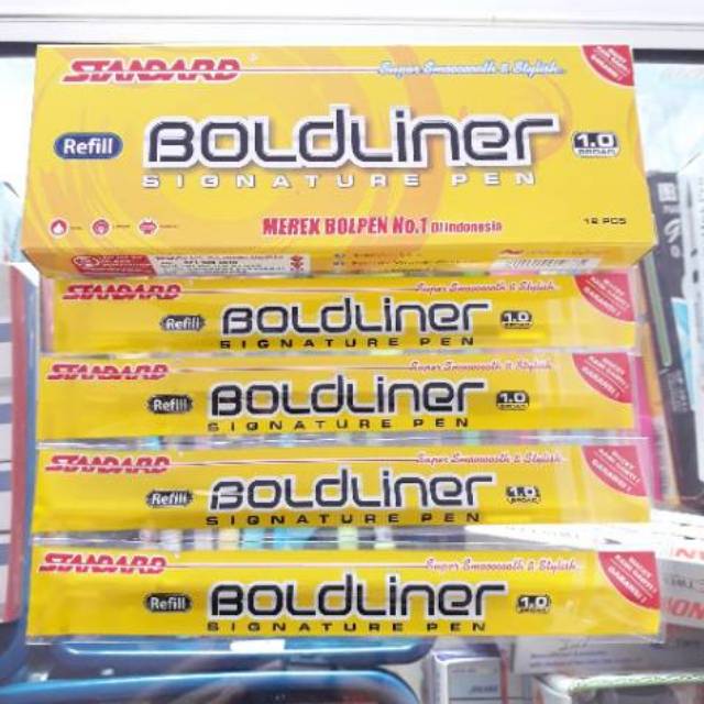 

1 buah!! Refill pena standard boldliner 1.0 / isi pulpen tanda tangan warna HITAM dan BIRU