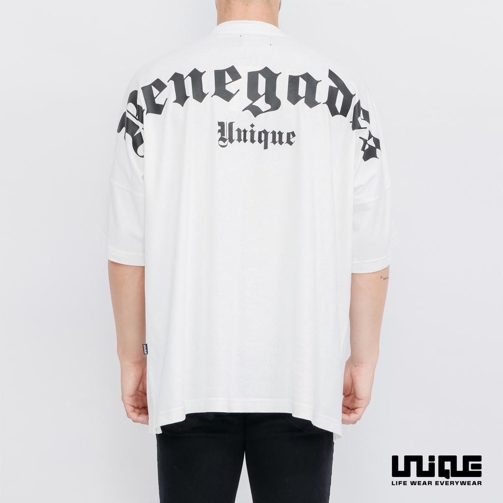 UNIQUE - (Brand Series) Kaos Oversize Renegades White