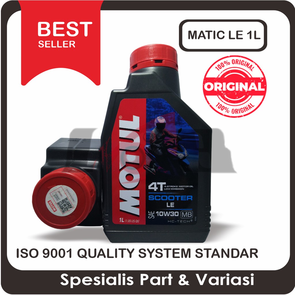 Motul Scooter LE 10W30 Matic Oil Oli Motor Matik 800 ml atau 1 liter