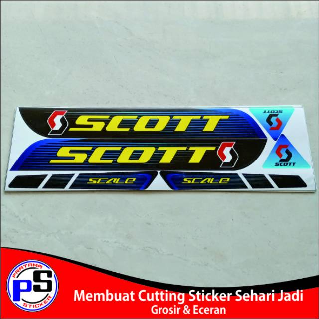 Sticker Decal Sepeda Scott