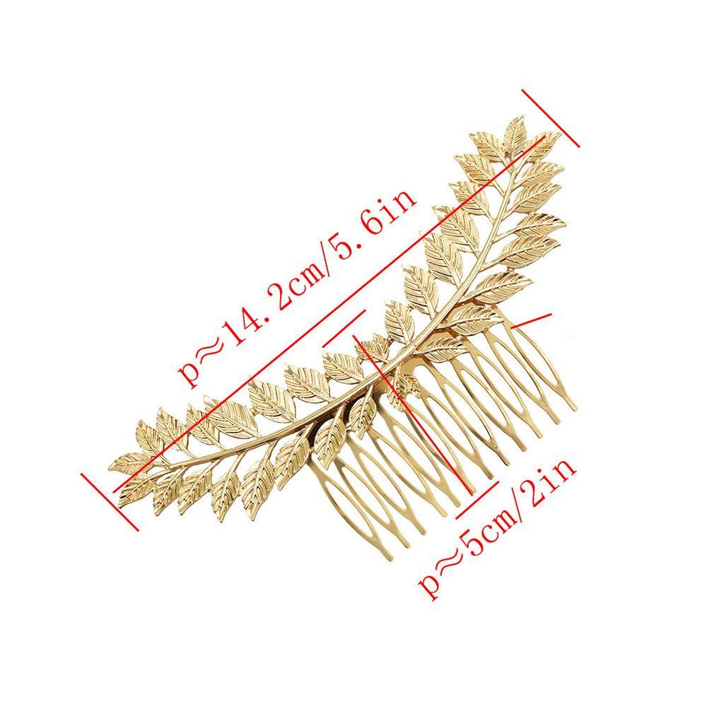 NEEDWAY Needway Sisir Rambut tiara Inserting Wedding Leaves shape Headwear Wedding tiara Hiasan Kepala Jepit Rambut