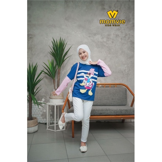 MOMVIE oversize kaos karakter lengan panjang size 10-18 y by paddlekids long sleeve