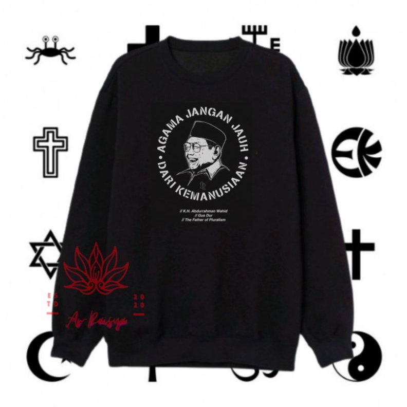 crewneck pluralisme/Sweater pluralisme/Crewneck Gusdur/Sweater gusdur/Switer gusdur/switer pluralism
