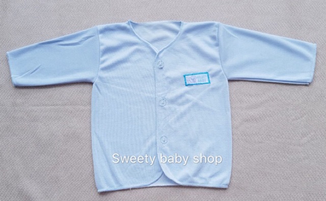 6PCS Baju bayi lengan panjang polos warna 0-3m NewBorn / baju bayi baru lahir panjang