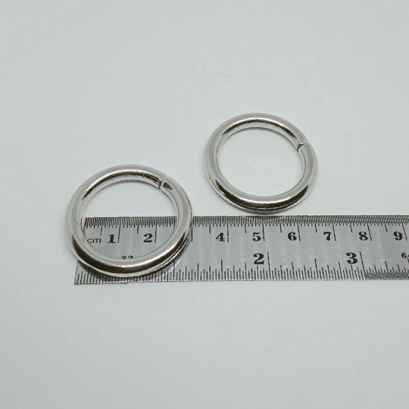 RING O BULAT BESI UKURAN 2.5 CM TEBAL NIKEL