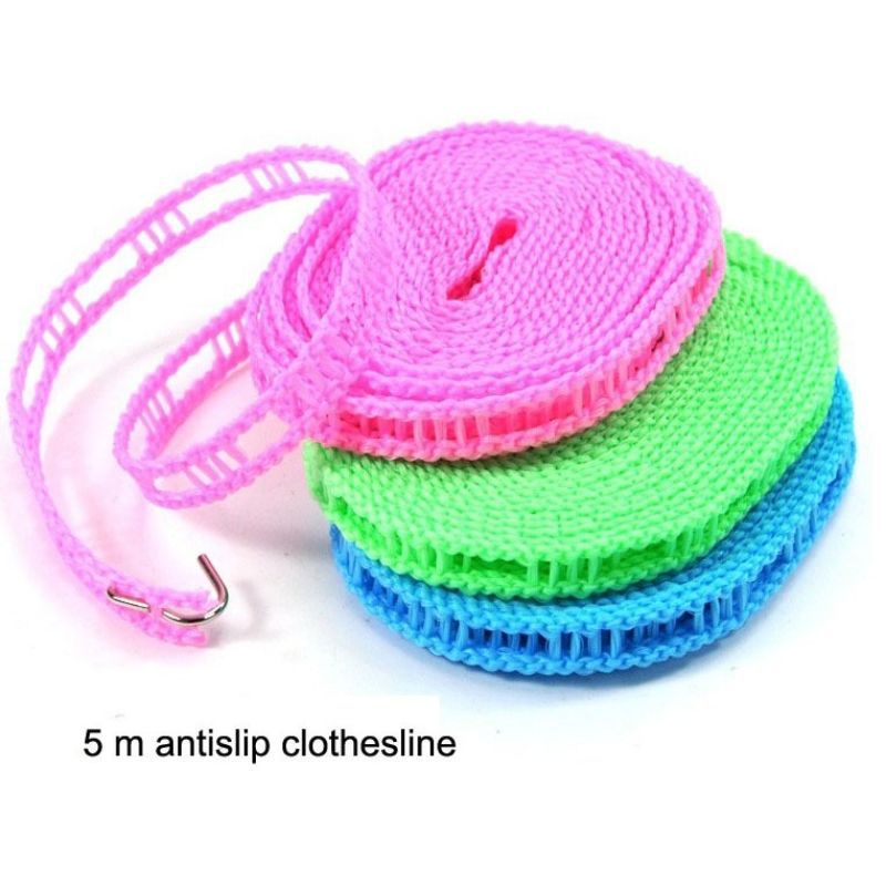 Tali Jemuran Unik Lubang 5 Meter Slip jemuran angin gaya pagar laundry  praktis murah
