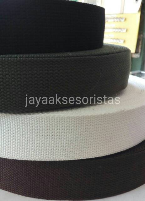 Tali webbing tas katun 3.8 cm