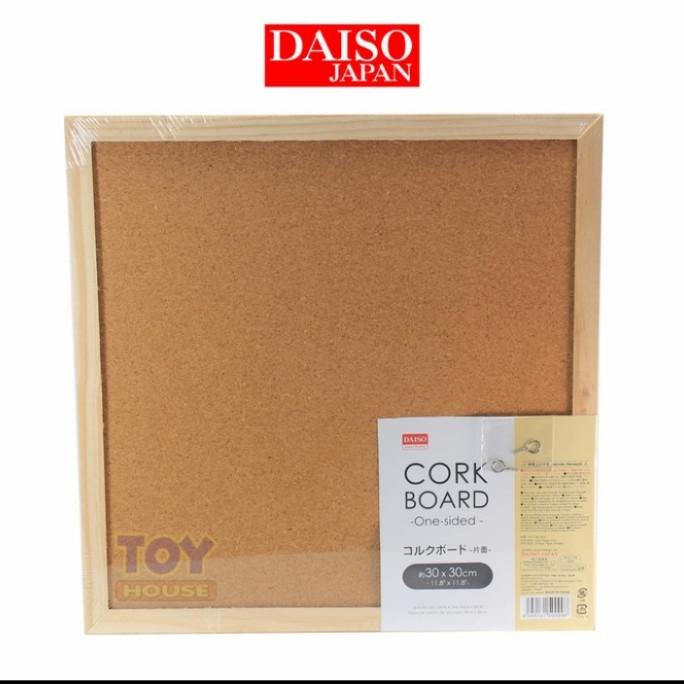

DAISO CORK BOARD 30x30 cm/ pinboard/soft board/papan tempel mading Termurah