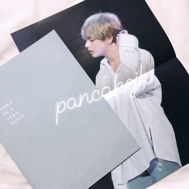 [ READY‼️ ] bts fansite goods v taehyung mini photobook brochure poster a3 once in a vlue moon VIA