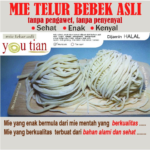 

Mie mentah telor