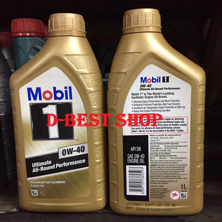 Oli mesin &quot;MOBIL1&quot; ultimate 0w/40 - 1 liter