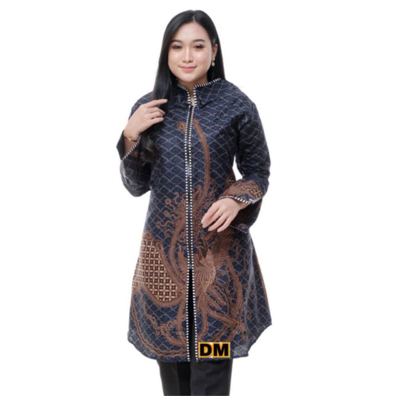 MURSYID OFFICIAL - Batik Couple Seragam | Batik Couple Modern | Baju Batik Couple | Batik Tunik Couple | Batik Couple Panjang M L XL XXL JUMBO Emhabatik-G.TUNIK Z.PANJANG