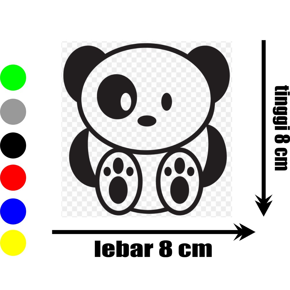 

stiker beruang lucu custom