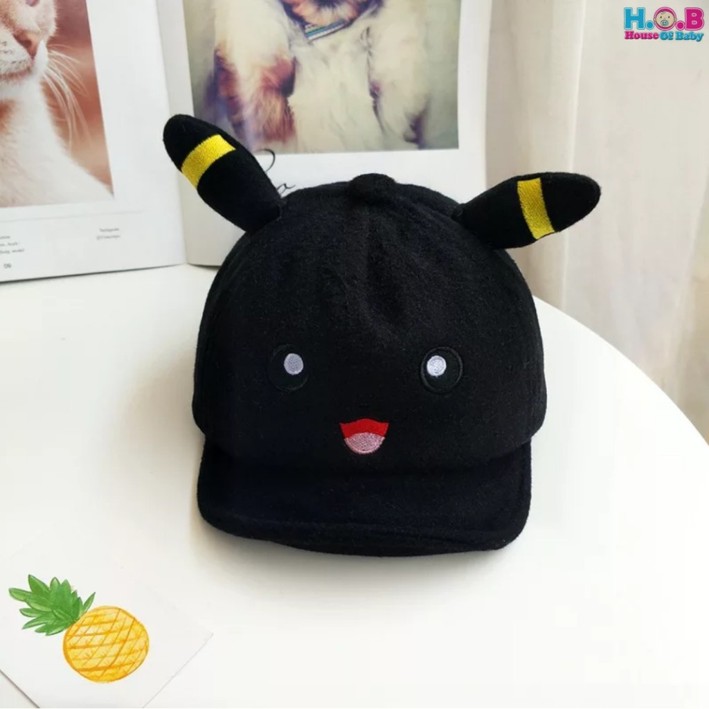 Topi anak bayi laki laki perempuan  karakter Pikacu / Topi anak pikachu