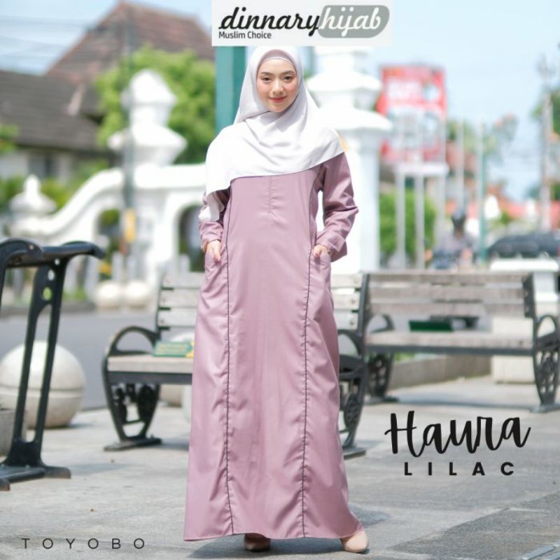 GAMIS PUTIH • GAMIS HAJI • GAMIS UMRAH •  HAURA ORIGINAL DINNARY HIJAB