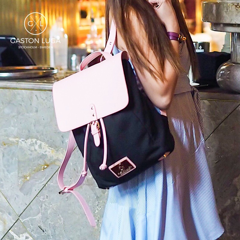 Gaston Luga Tas Punggung | Backpack Classy Black Pink