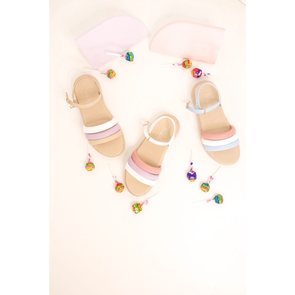 Bluebells Sandal Tali Wanita Slip On 3cm -Bress