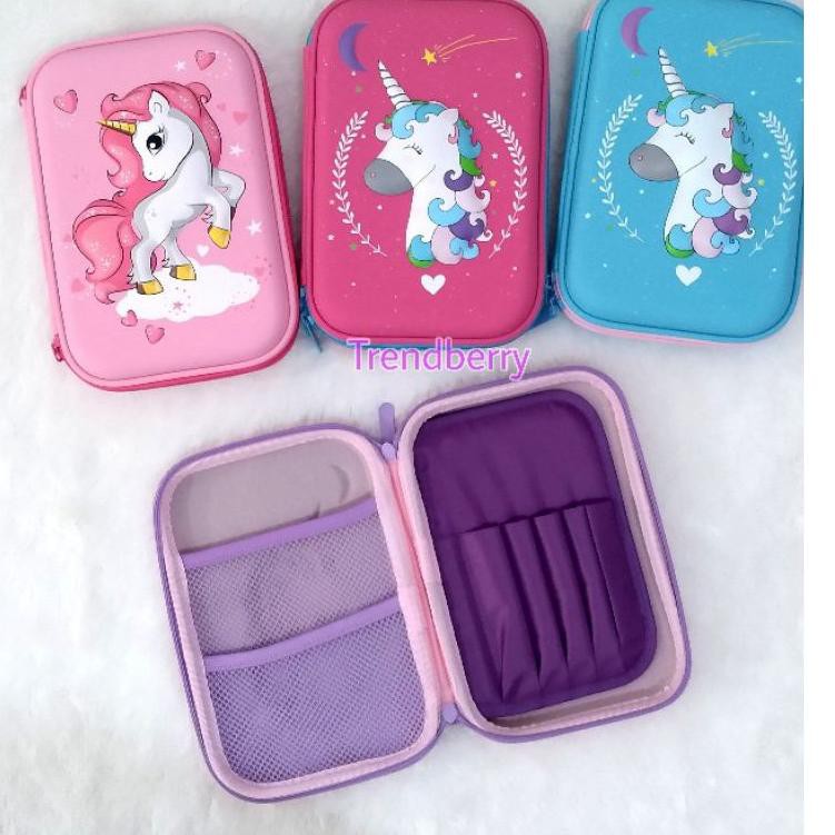 

LAr!s's Tempat pensil unicorn kotak pensil pensil case hardtop 3D unicorn lucu |U9H001 ,,,,!