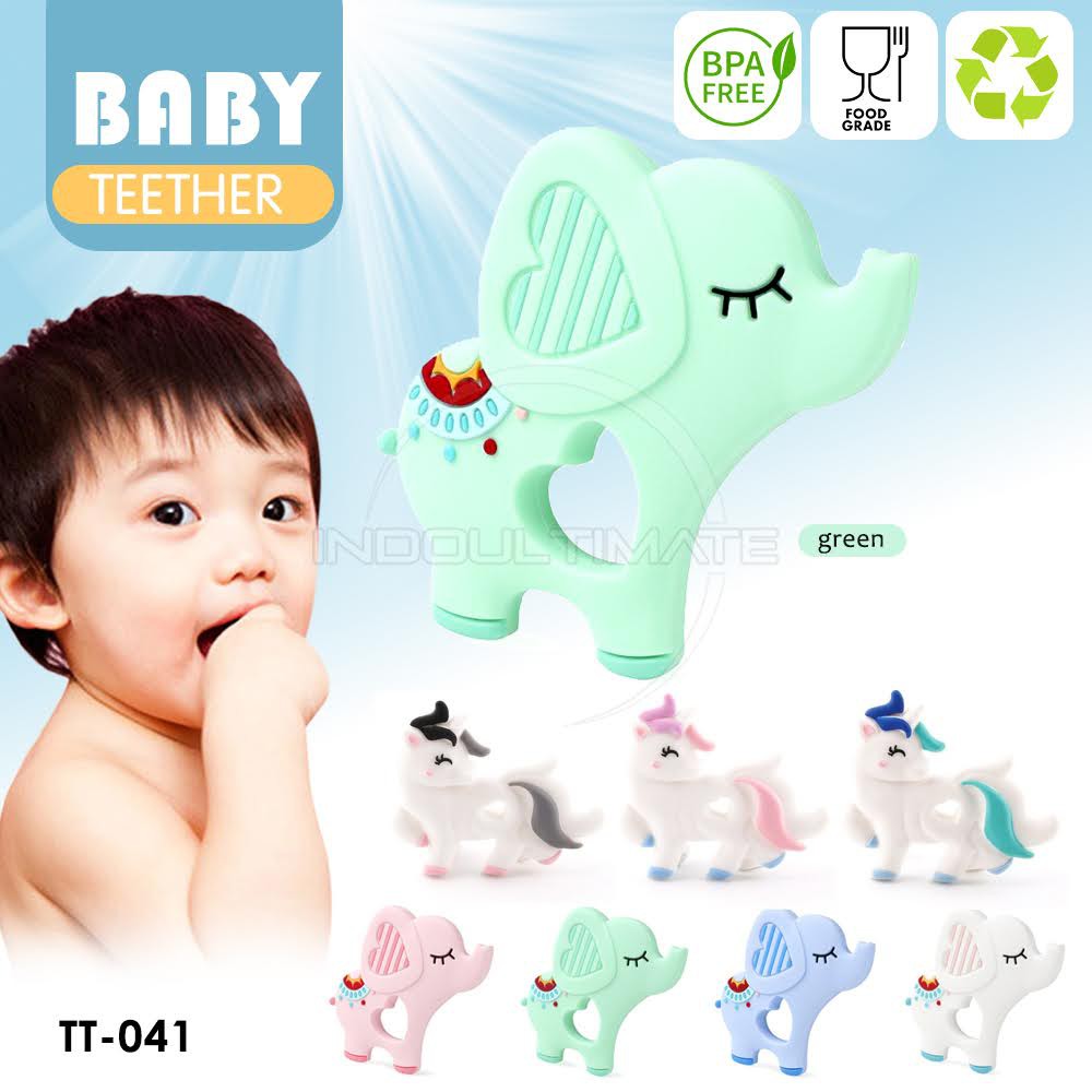 Mainan Gigitan Bayi Silicone Teether BPA FREE Motif TT-041